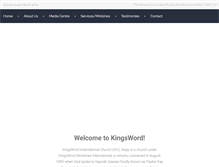 Tablet Screenshot of kingswordikeja.org